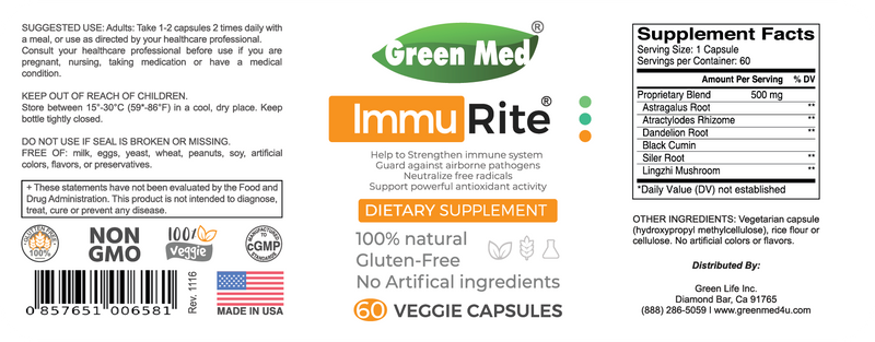 Green Med ImmuRite - Immune Booster